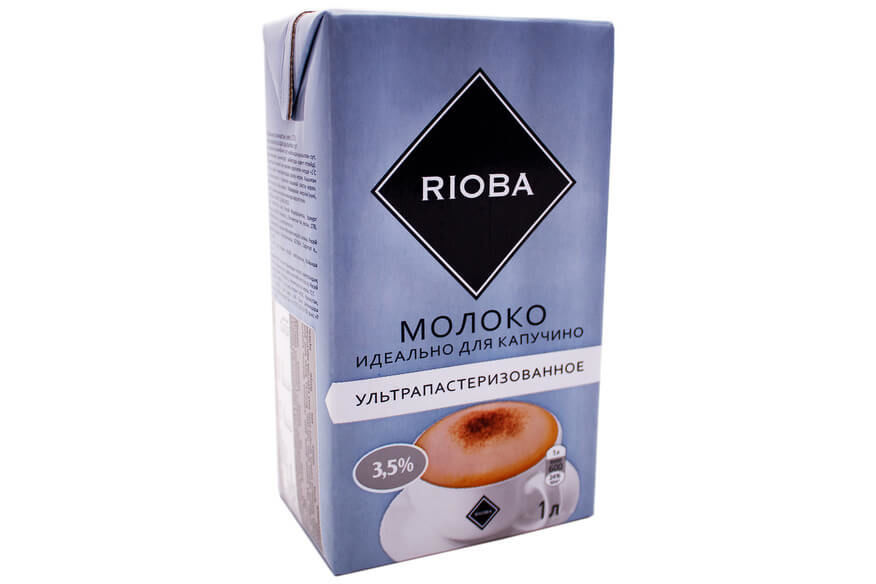 Rioba. Молоко 3,5% Rioba 1 л. Rioba ультрапастеризованное 3,5% «идеально для капучино». Rioba молоко 0.5. Rioba молоко для капучино.