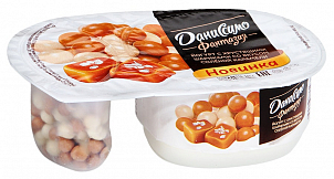 Йогурт Даниссимо Фантазия хрустящие шарики со вкусом соленой карамели 6,9%, 105г
