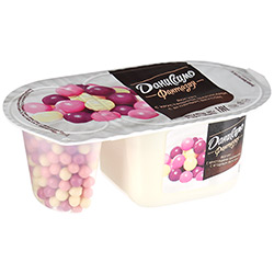 Йогурт Danone Даниссимо фантазия и хрустящие шарики с ягодным вкусом 6,9%, 105г