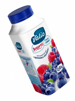 Йогурт питьевой "Валио "Clean Label 330гр малина-черника 0.4%