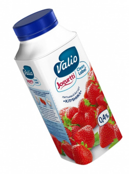 Йогурт питьевой "Валио "Clean Label 330гр с клубникой 0.4%