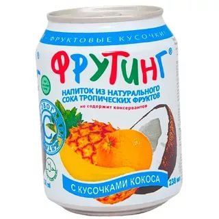 Напиток Fruiting мультифруктовый, 0,238л*(1*12)