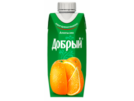 Сок Добрый Апельсин 0.33л (1*24)Сок Добрый Апельсин 0.33л (1*24)