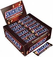 Шоколадный батончик Snickers 50гр*48шт