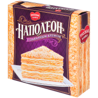 Торт Наполеон с Заварным кремом Русская нива 450г (12)
