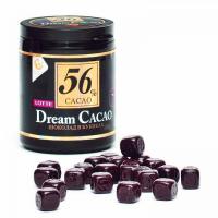 Шоколад LOTTE «Dream Cacao», горький (какао 56%), в кубиках, в пластиковой банке, 106 г