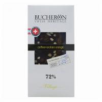 Шоколад горький Bucheron с зернами кофе и апельсином, 100г