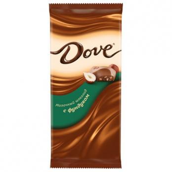 Dove молочный шоколад с фундуком 90 гр