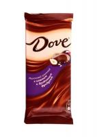 Dove молочный шоколад фундук/изюм 90 гр