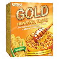 Nestle Gold Хлопья кукурузные с медом и арахисом 300гр