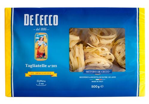 Макароны Tagliatelle №203 De Cecco, 500г