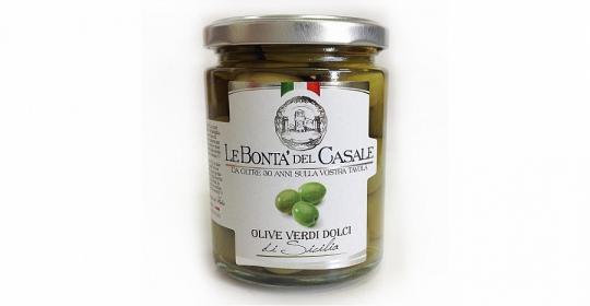 Оливки "Сицилийские " с косточкой "Le Bonta del Casale" 314мл