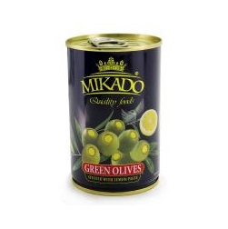 Оливки зеленые с лимоном 300г MIKADO