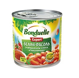 Белая фасоль в томатном соусе Пикантная Bonduelle 400 гр
