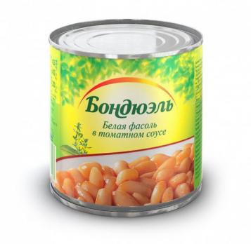 Белая фасоль в томатном соусе Bonduelle 400 гр