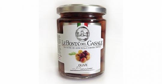 Оливки сорта "Барезана" с косточкой " Le Bonta del Casale" 314мл