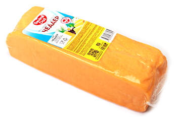 Сыр Чеддер, жир.50% оранжевый