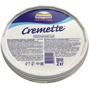 Сыр Cremette Professional Hochland творожный 65%