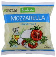 Сыр Bonfesto Моцарелла 45%, 125г (1 шарик 125 г)