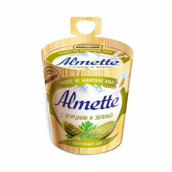 Сыр Almette творожный с огурцами и зеленью 60% 150 г