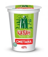 Сметана 40% Чабан 400гр