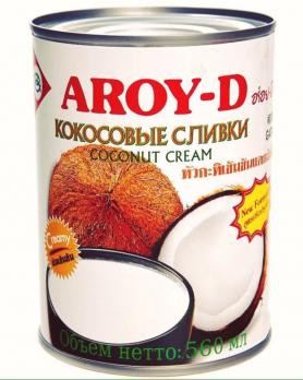 Кокосовые сливки Aroy-D 70%, 560 мл ж/б.