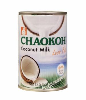 Молоко обезжиренное кокосовое Chaokoh с низким содержание жира 400г (ж/б)